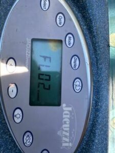 Example of Jacuzzi flow error code